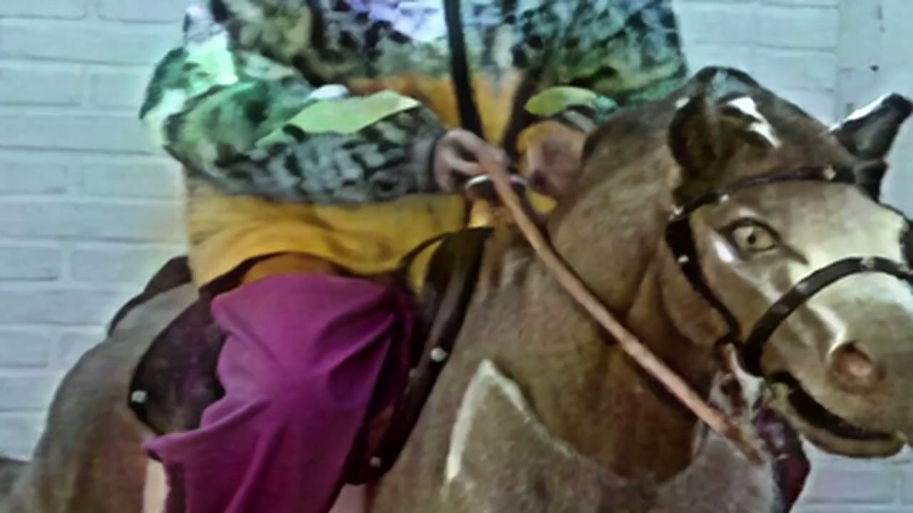 Verbesserter VHS-Detailausschnitt aus dem Studio